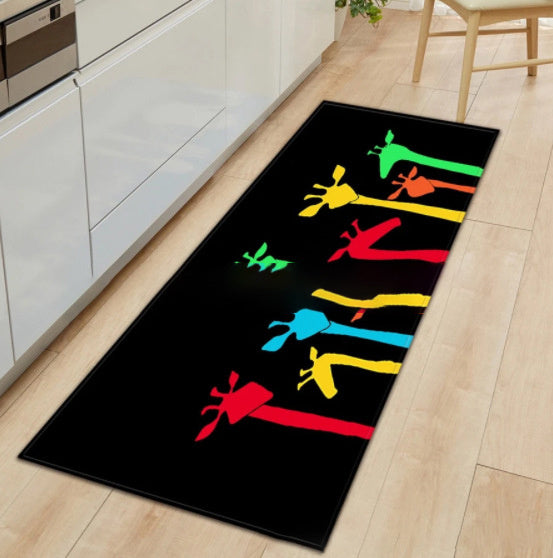 Square Rectangular Modern Minimalist Kitchen Floor Mat